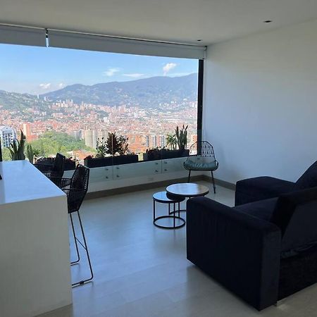 Apartamento De Lujo Con La Mejor Vista De Medellin Lägenhet Exteriör bild