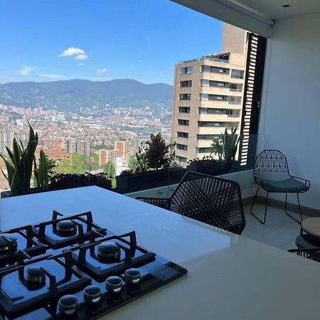 Apartamento De Lujo Con La Mejor Vista De Medellin Lägenhet Exteriör bild