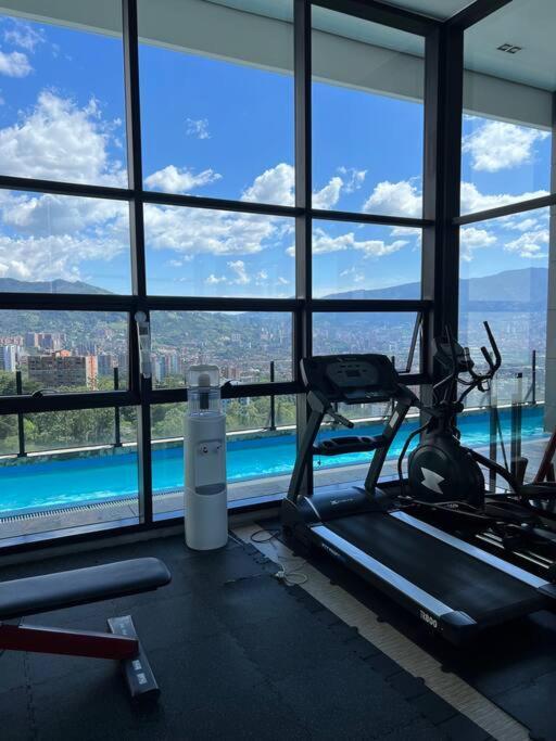 Apartamento De Lujo Con La Mejor Vista De Medellin Lägenhet Exteriör bild