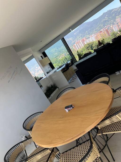 Apartamento De Lujo Con La Mejor Vista De Medellin Lägenhet Exteriör bild