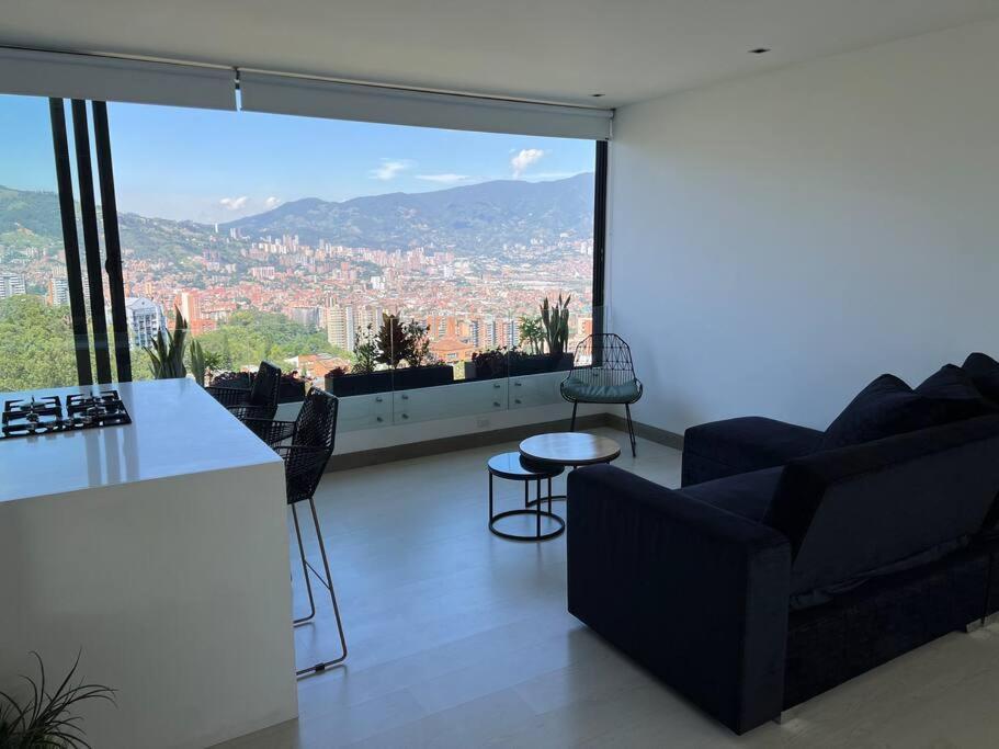 Apartamento De Lujo Con La Mejor Vista De Medellin Lägenhet Exteriör bild