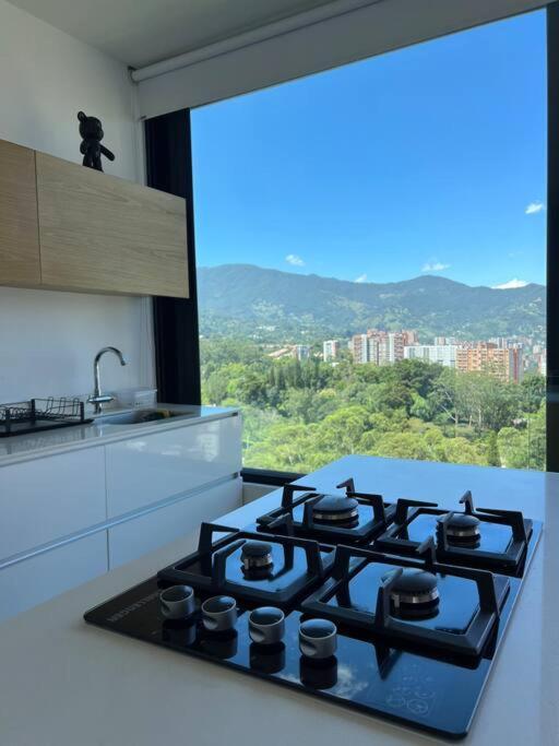 Apartamento De Lujo Con La Mejor Vista De Medellin Lägenhet Exteriör bild