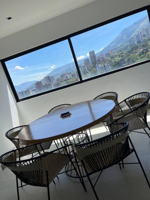 Apartamento De Lujo Con La Mejor Vista De Medellin Lägenhet Exteriör bild