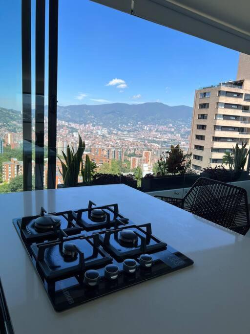 Apartamento De Lujo Con La Mejor Vista De Medellin Lägenhet Exteriör bild