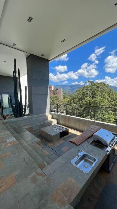 Apartamento De Lujo Con La Mejor Vista De Medellin Lägenhet Exteriör bild